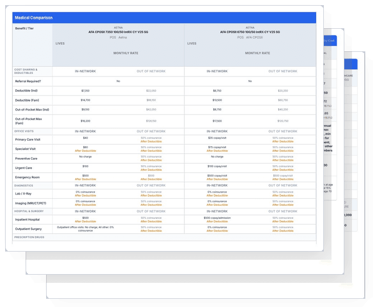 Side-by-Side Comparison View